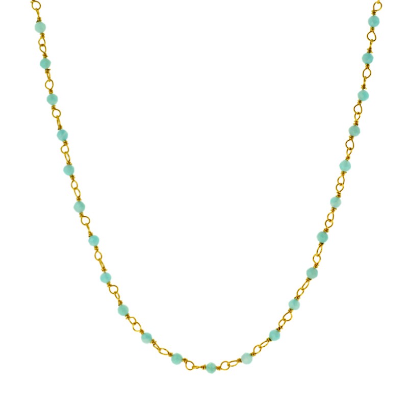 Collar Amazonita Gold