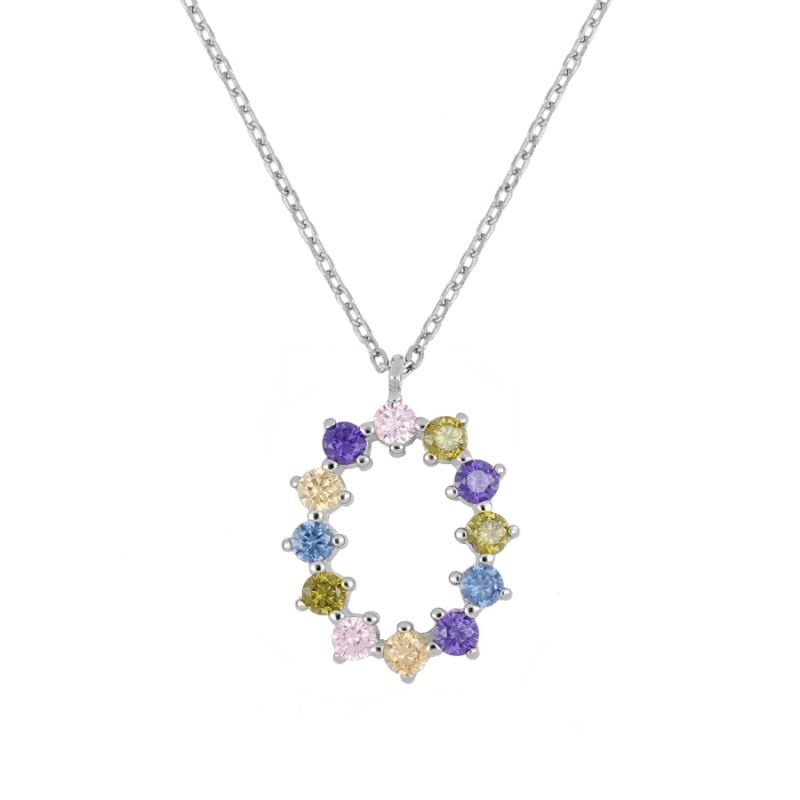 Collar Colour Letter Silver