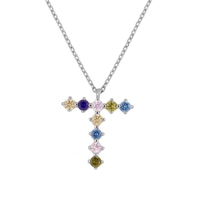 Collar Colour Letter Silver
