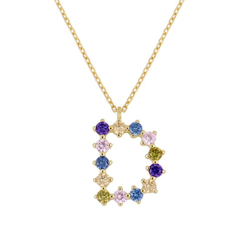 Collar Colour Letter Gold