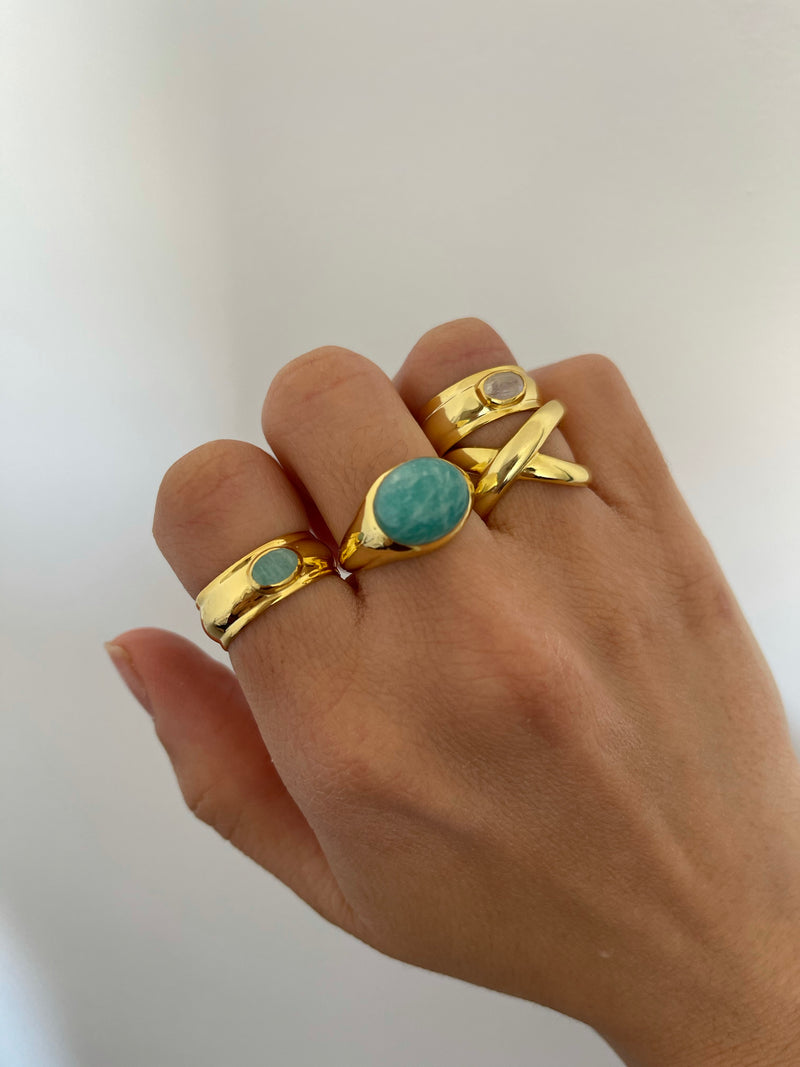 Anillo Halia Blue Gold