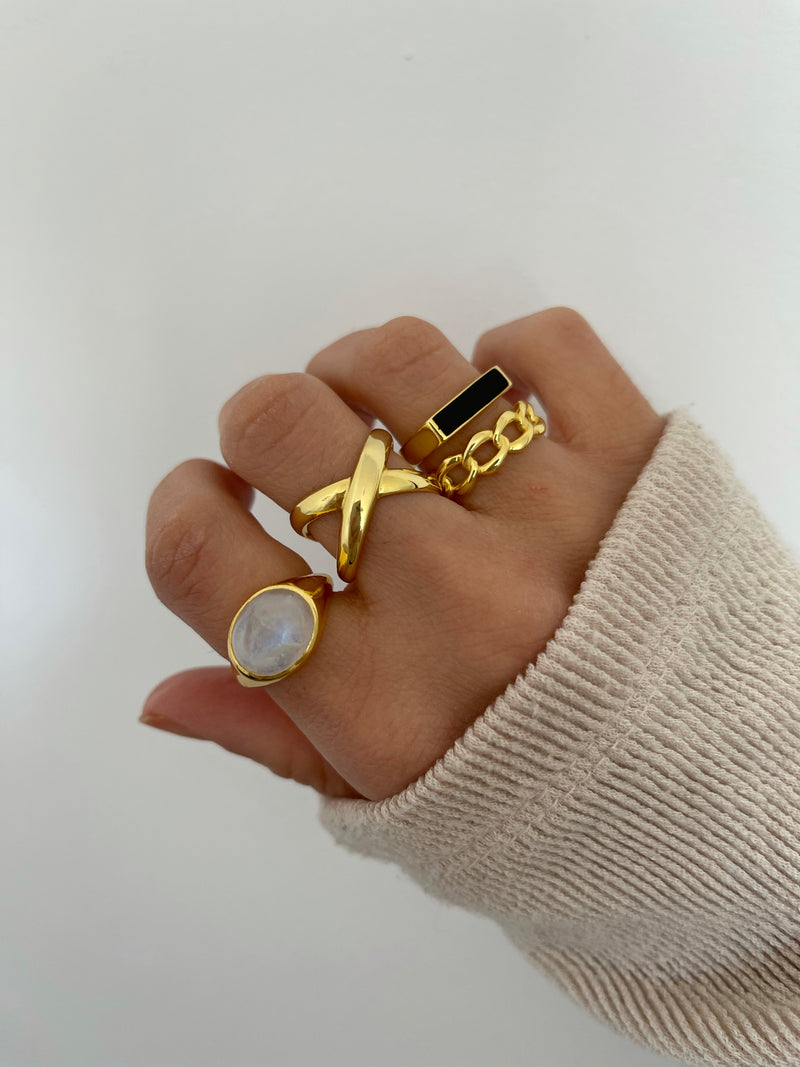 Anillo Ivy White Silver