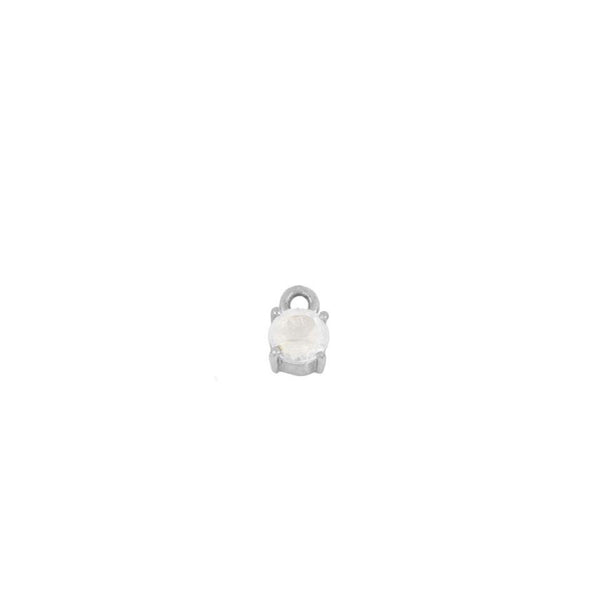 Charm Liss White Silver