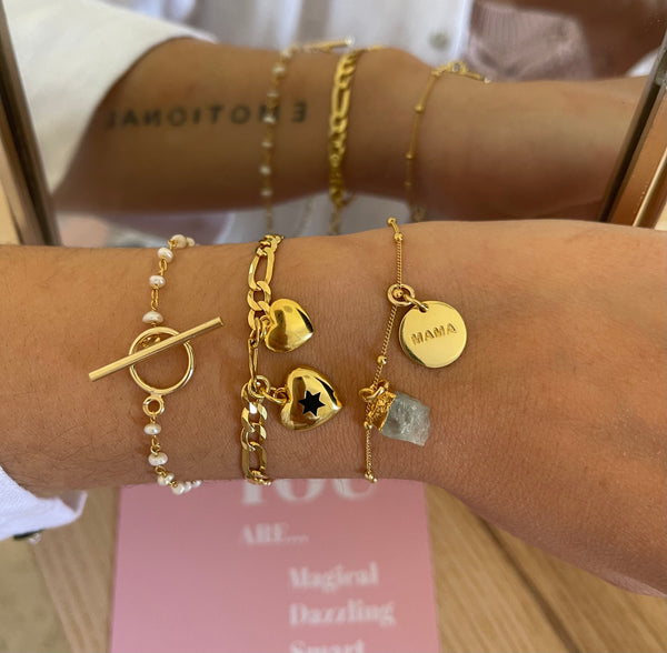 Charm Mine Aqua Gold