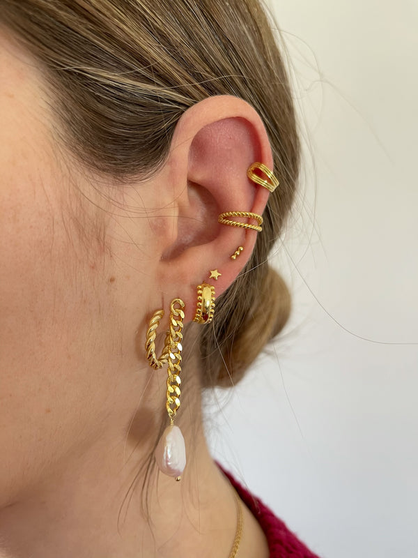 Earcuff Galena Gold