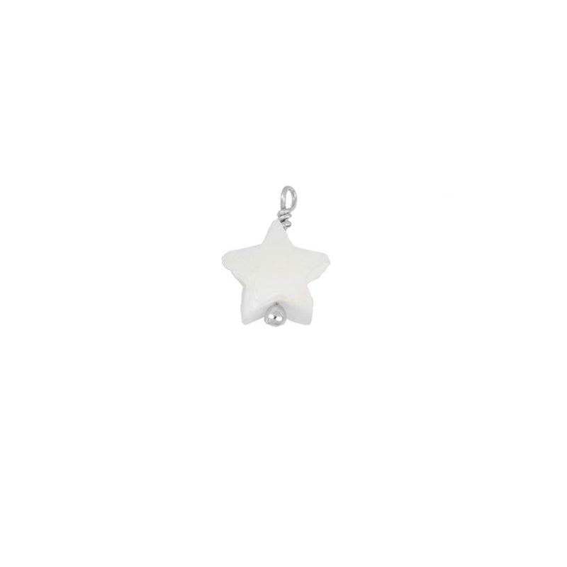 Charm Nácar Star Silver