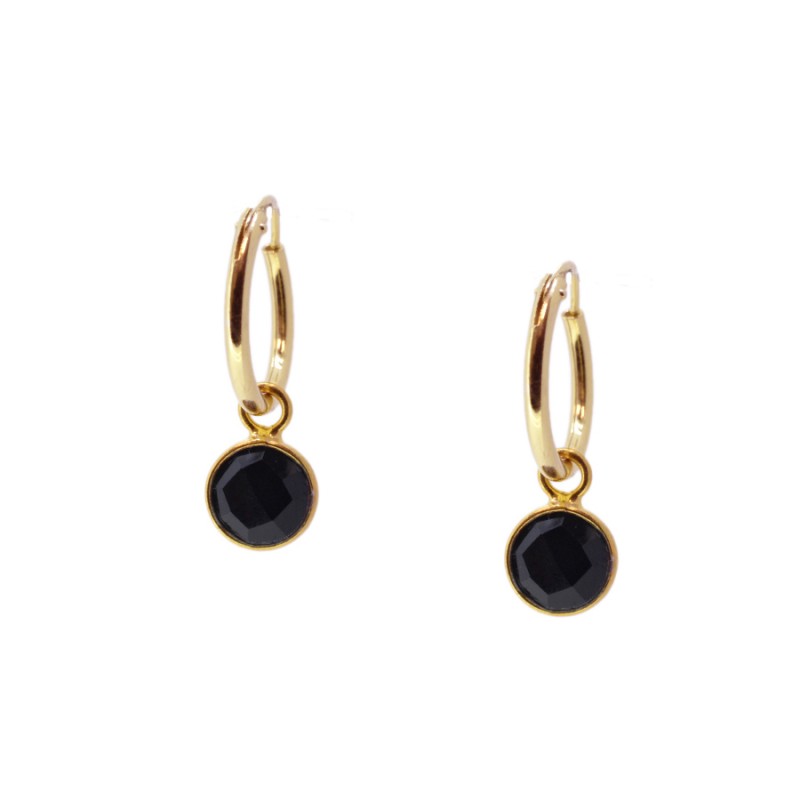 Pendientes Live Black Gold