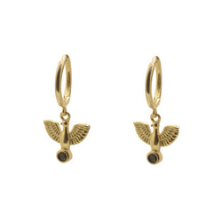 Pendientes Naroa Black Gold