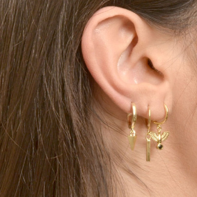 Pendientes Barra Gold