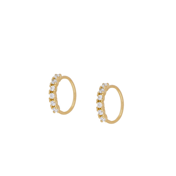 Pendientes Bani White Gold