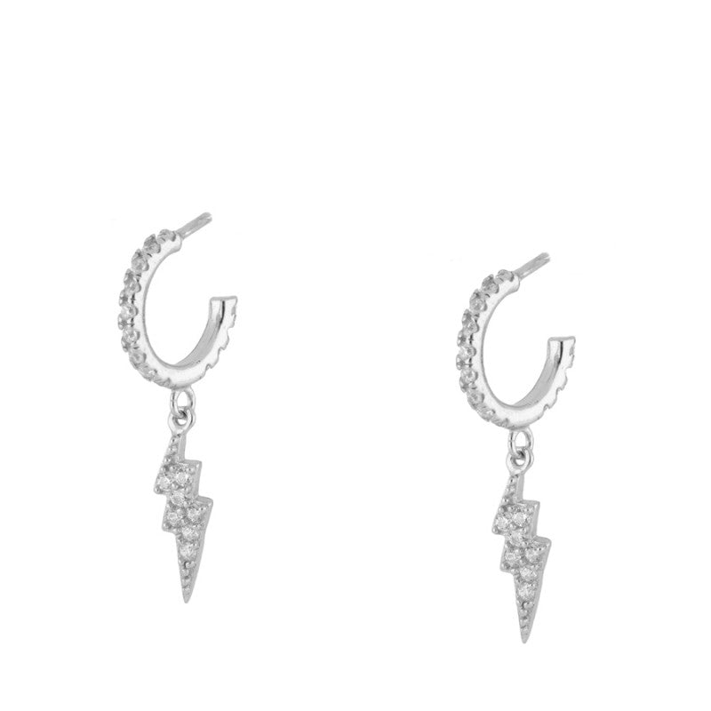 Pendientes Thunder Brille Silver