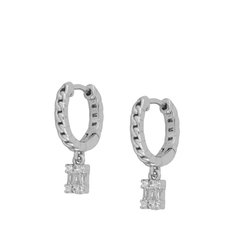 Pendientes Alabama Silver