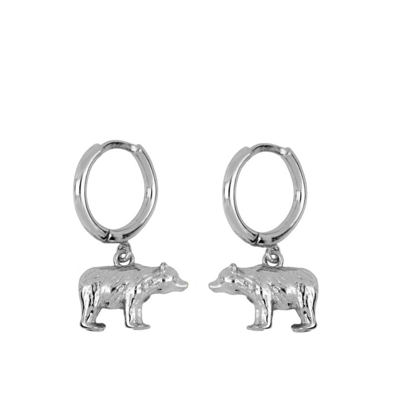 Pendientes Bear Silver