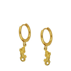 Pendientes Cocodrile Gold