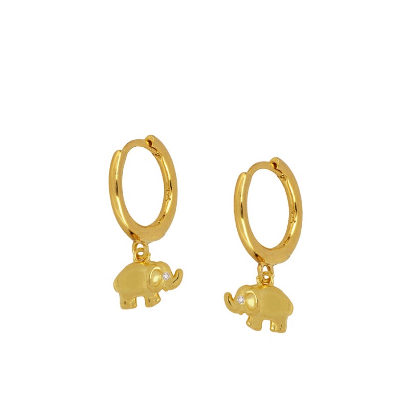 Pendientes Shine Elephant Gold
