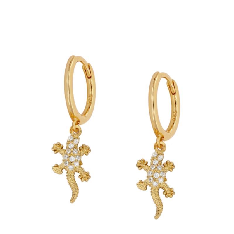 Pendientes Lizard Gold