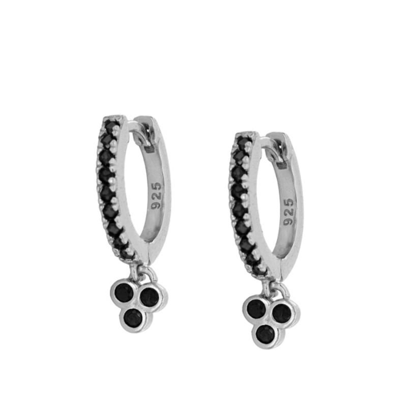 Pendientes Anik Black Silver