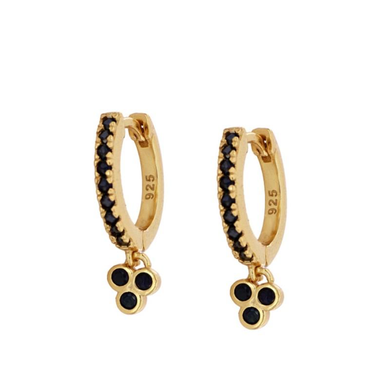 Pendientes Anik Black Gold