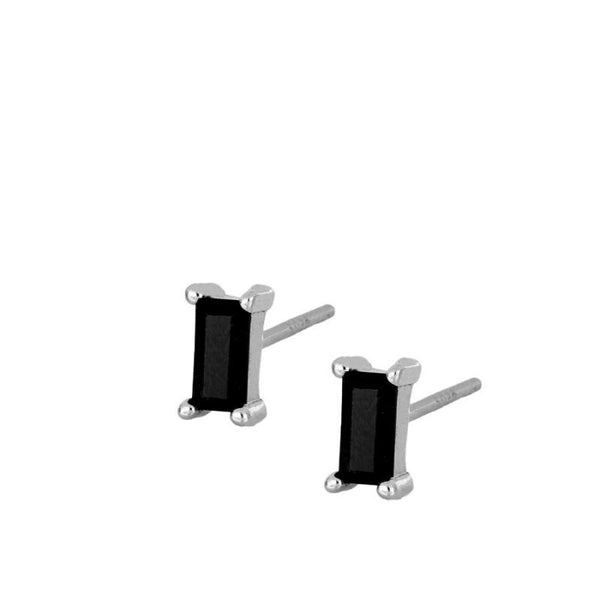 Pendientes Cristaly Black Silver