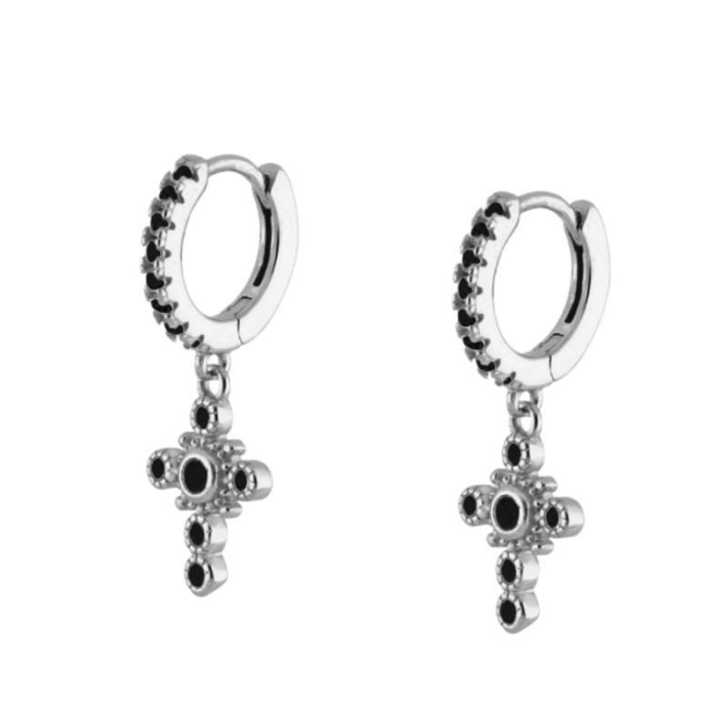 Pendientes Eliat Black Silver