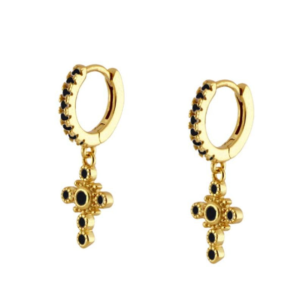 Pendientes Eliat Black Gold