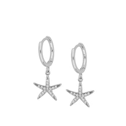 Pendientes Starfish Silver