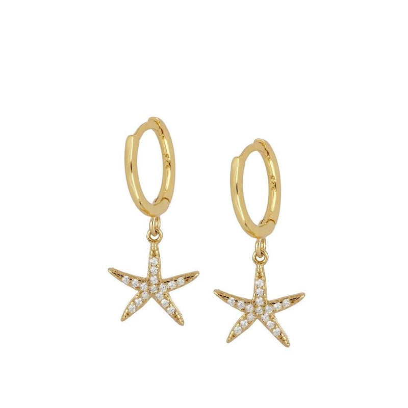 Pendientes Starfish Gold