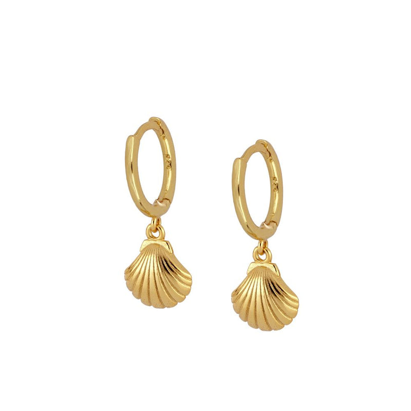 Pendientes Shell Gold