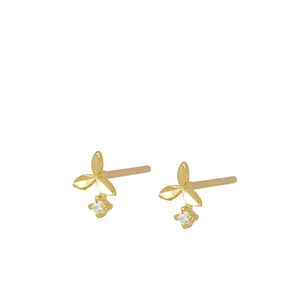 Lotus Gold Earrings