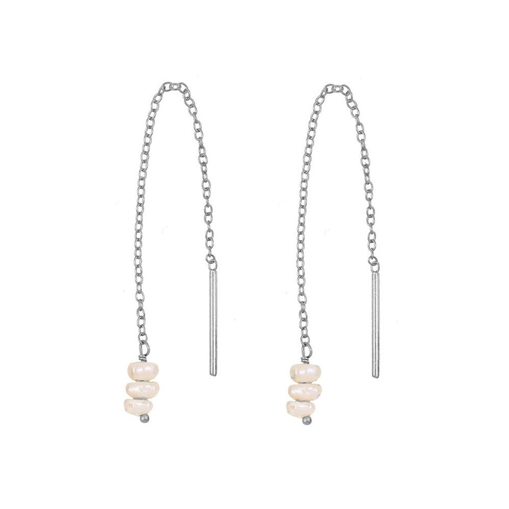 Cate Silver Earrings