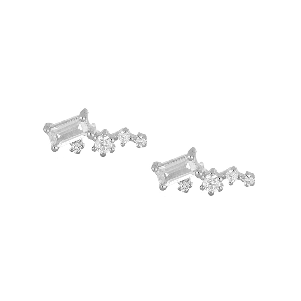 Tiara Silver Earrings