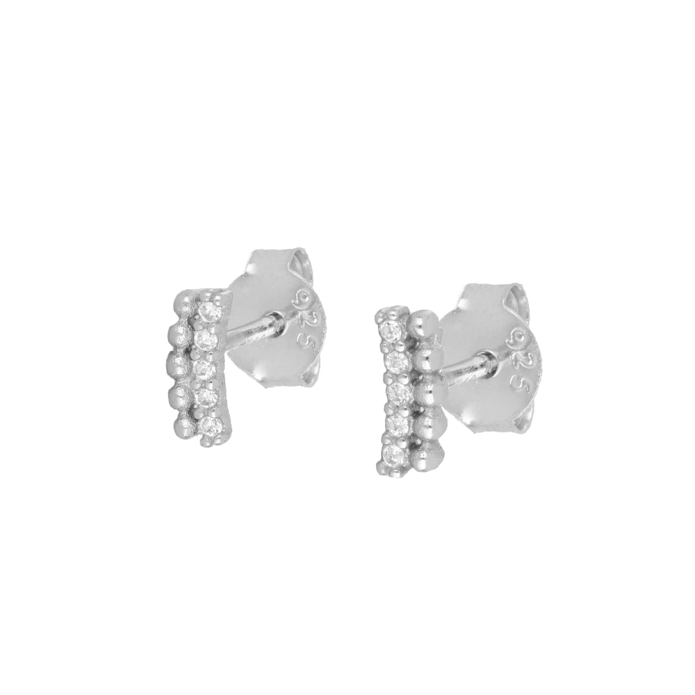 Mini Dylan Silver Earrings