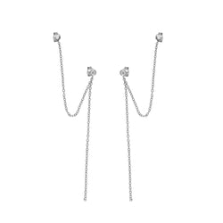 Pendientes Long Dira Silver