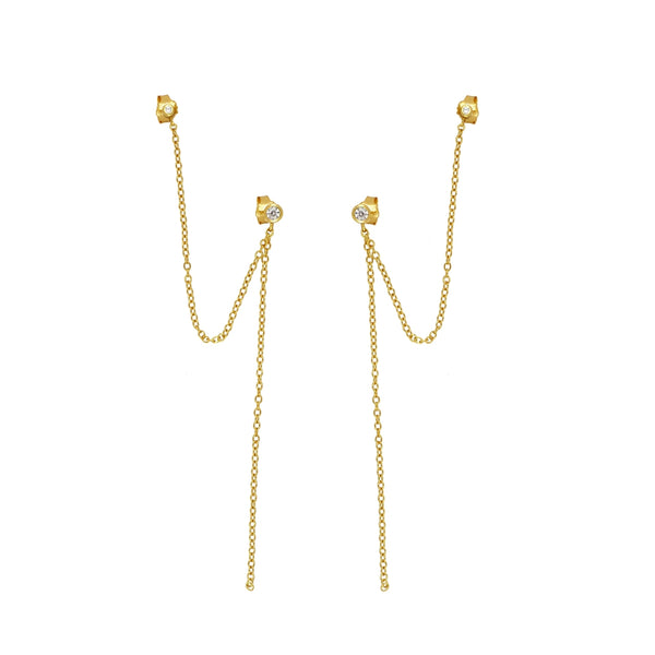 Pendientes Long Dira Gold