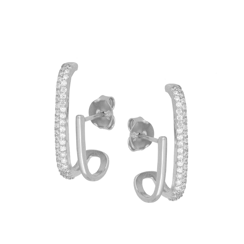 Paris Silver Earrings