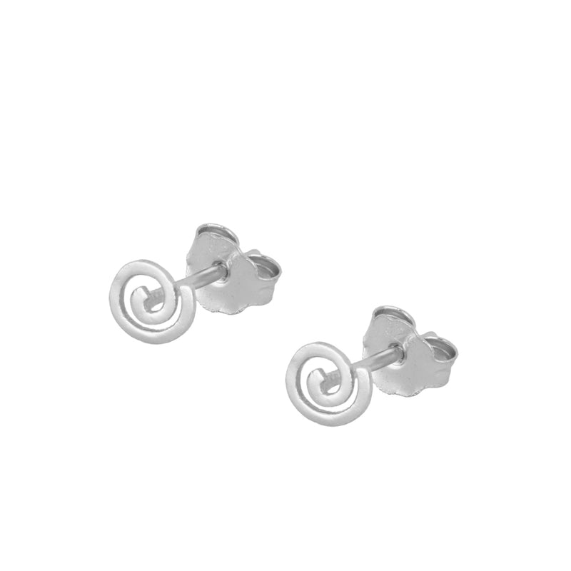 Pendientes Basic Spiral Silver