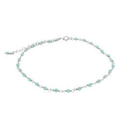 Tobillera Rose Silver