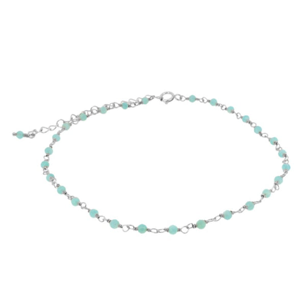 Tobillera Rose Silver
