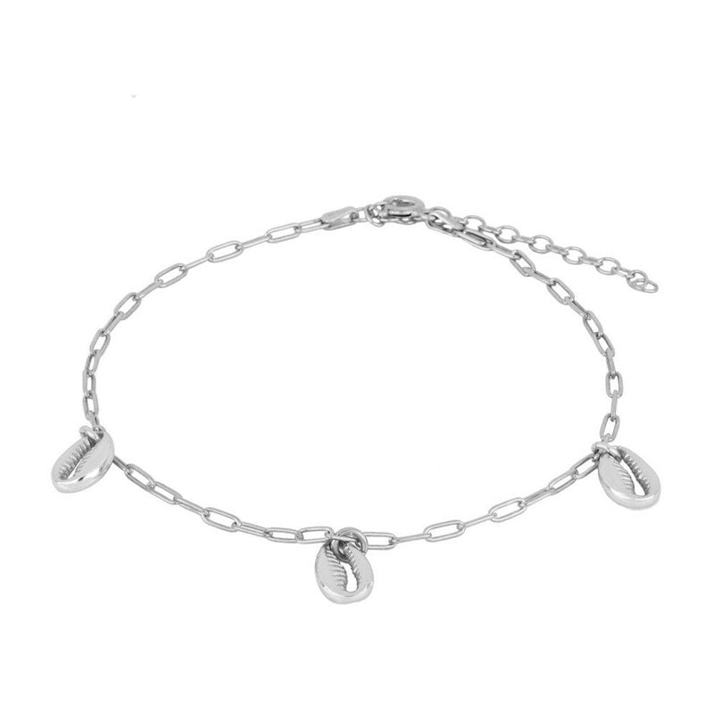 Tobillera Sea Shell Silver